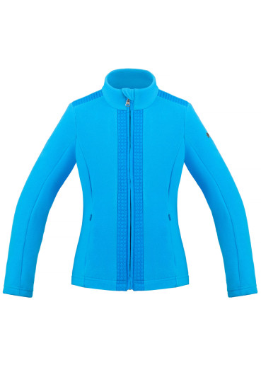 detail Children's girls sweatshirt Poivre Blanc W21-1702-JRGL Micro Fleece Jacket diva blue
