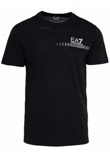 detail Men's T-shirt Armani 6HPT72 T-SHIRT BLACK