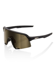 100% S3 - Soft Tact Black - Soft Gold Mirror Lens