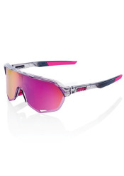 100% S2 - Polished Translucent Grey - Purple Multilayer Mirror Lens