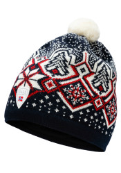 Dale Of Norway Winterland Hat C00 Navy Offwhite Raspberry