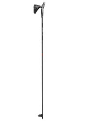 Leki XTA Track running poles, dark anthracite-white-bright red