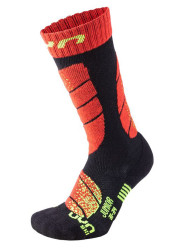UYN Ski Junior Socks – Black/Red
