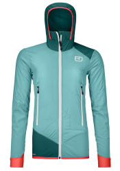 Dámská bunda Ortovox Swisswool Col Becchei Hybrid Jkt W Ice Waterfall