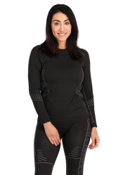 Women's T-shirt + pants Spyder Momentum-Baselayer Black