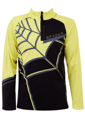 Children's turtleneck Spyder Boys Web-Zip T-Neck-black yellow