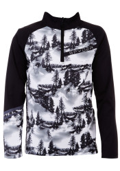 Children's turtleneck Spyder Boys Treeline-Zip T-Neck-tree line
