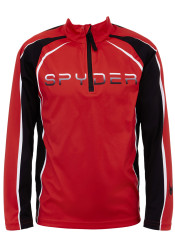 Children's turtleneck Spyder Boys Downhill-Zip T-Neck-volcano