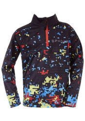 Children's turtleneck Spyder Boys Digital-Zip T-Neck-digi bug