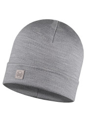 Buff 111170.933.10 Merino Heavyweight Beanie Solid Light Grey