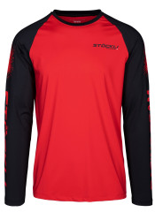 Pánské tričko Stockli Longsleeve WRT Red/Black