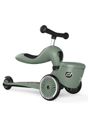 Children's balance bike and scooter Scootandride Highwaykick 1 Lifestyle Green Lines