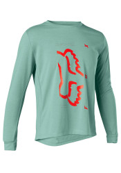Children's cycling jersey Fox Yth Ranger Dr Ls Jersey Eucalyptus