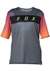 Children's cycling jersey Fox Yth Flexair Ss Jersey Pewter