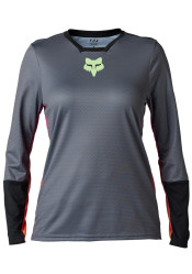 Women's cycling jersey Fox W Defend Race Ls Jersey Pewter