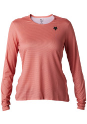 WOMEN'S CYCLING JERSEY Fox W Flexair Ascent Ls Jersey Salmon