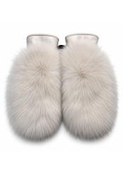 Women's gloves Gena Massa Bis Fox White