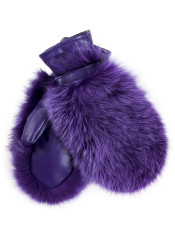 Women's gloves Gena Massa Bis Fox Violet