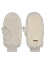 Women's mittens Barts Fur Mitts White