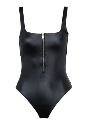 Goldbergh Surfside Bathing Suit Zipper Black