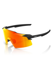 100% Aerocraft - Soft Tact Black - HiPER Red Multilayer Mirror Lens