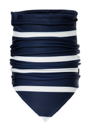 Goldbergh Fluide Neckwarmer Breton Stripe Blue/Cream