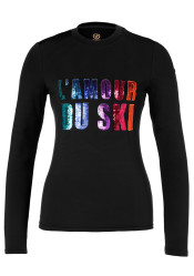 Goldbergh Le Coeur Long Sleeve Tee Black
