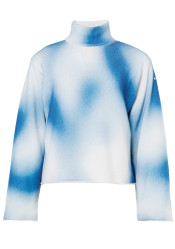 Goldbergh Mouna Long Sleeve Knit Sweater Denim Print