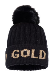 Goldbergh Hodd Beanie Black/Gold