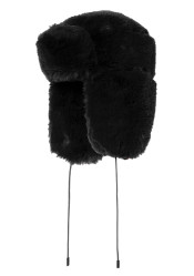Women's Goldbergh Cher Fluffy Aviator Hat Black