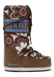 Dámské boty Moon Boot Icon Flower-MH07 Brown/Elephant Grey