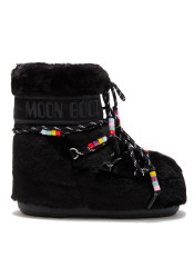 Dámské boty Moon Boot Icon LOW Faux Fur Beads-N001 Black