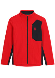 Pánský svetr Spyder Men Bandit Jacket-Fleece - Spyder Red
