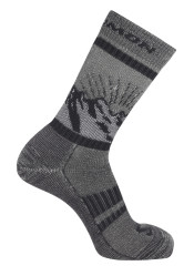 Salomon Ponožky Retro Wool Crew Black/Asphalt