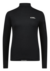 Mons Royale Diversion Merino Mock Neck Long Sleeve Wmns Black