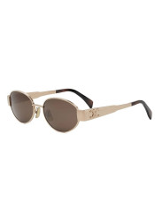 Celine CL40235U5428E Metal Triomphe rose gold sunglasses