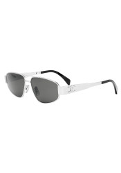 Celine Metal Triomphe Silver Sunglasses CL40281U5716A