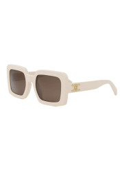 Celine Triomphe Square Sunglasses White CL40304U5625E