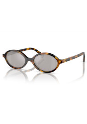 Miu Miu MU 04ZS VAU07F50 Sunglasses – Honey Havana / Light Grey-Silver Mirror