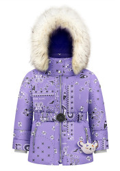 Poivre Blanc June-Bbgl/P Synth. Down Ski Paisley Purple