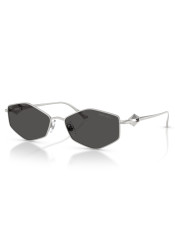 Jimmy Choo JC4017 300287 55 Sunglasses – Silver / Dark Grey