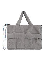 Women's handbag Sportalm Padded Micro Tote 950189 Gray Silk