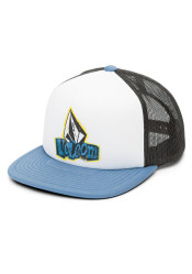Kids’ Volcom Sticker Stamp Trucker Cap – Stone Blue