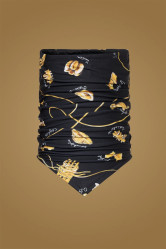 Women's Neckwarmer Goldbergh Puglia La Pasta Dorata Black