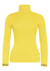 Women’s Turtleneck Goldbergh Mira Long Sleeve Knit Sweater Limone