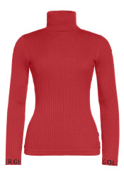 Women's Turtleneck Goldbergh Mira Long Sleeve Knit Sweater Flame