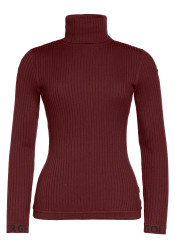 Women's Turtleneck Goldbergh Mira Long Sleeve Knit Sweater Vino Rosso