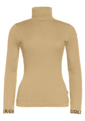 Women's Turtleneck Goldbergh Mira Long Sleeve Knit Sweater Caramello
