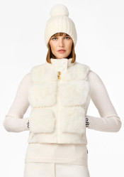 Goldbergh Chic Bodywarmer Faux Cream – Women’s Vest