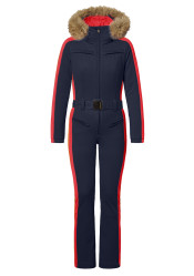 Goldbergh Suvi Women's Ski Suit Faux Border French Blue